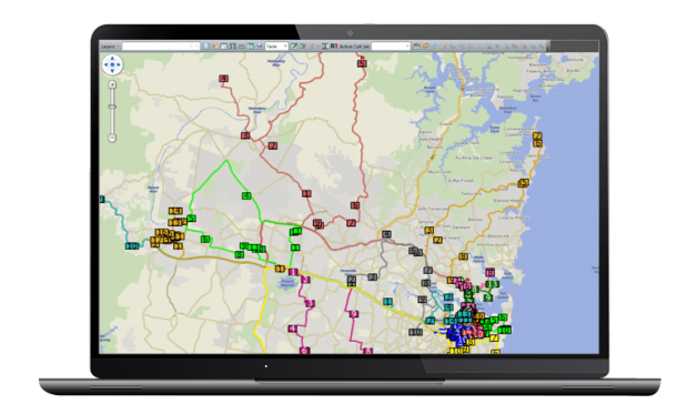 Omnitracs advanced planning daily route planning screen